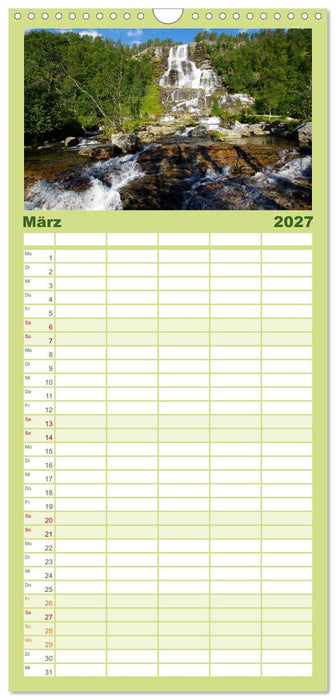 Norwegen PUR (CALVENDO Familienplaner 2027)