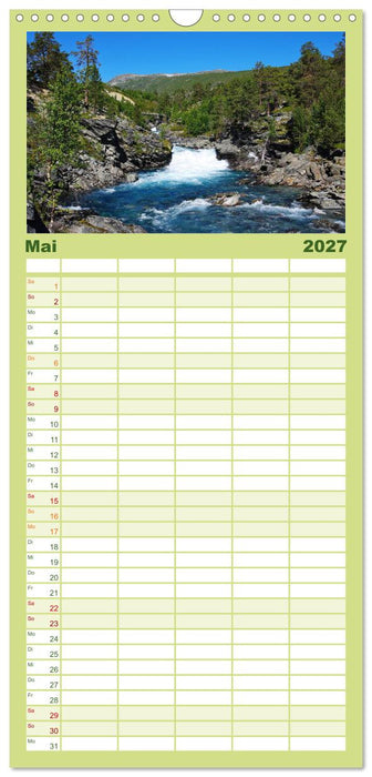 Norwegen PUR (CALVENDO Familienplaner 2027)
