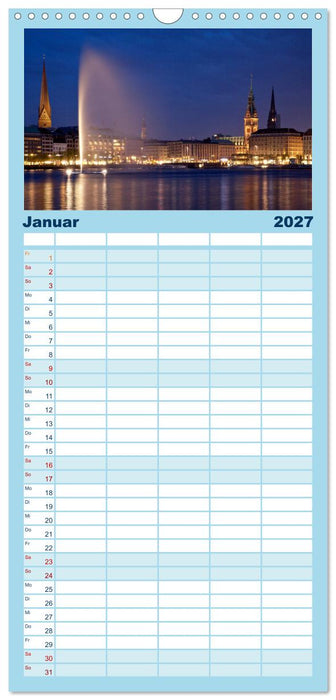 Hamburg (CALVENDO Familienplaner 2027)