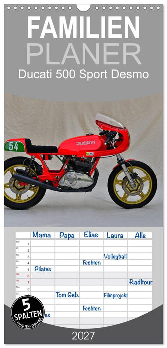 Ducati 500 Sport Desmo (CALVENDO Familienplaner 2027)