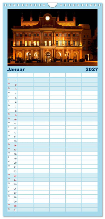 Ostseeperle Rostock (CALVENDO Familienplaner 2027)