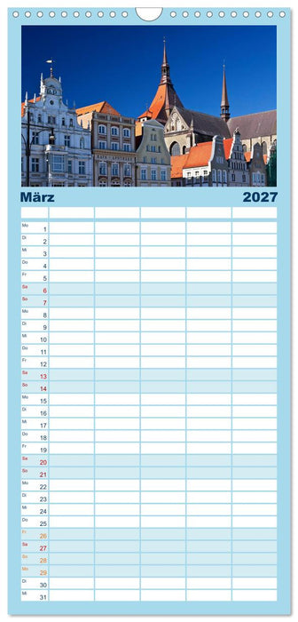 Ostseeperle Rostock (CALVENDO Familienplaner 2027)