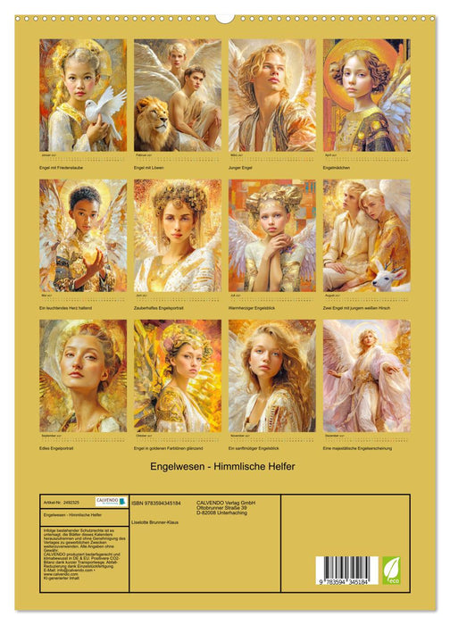 Engelwesen - Himmlische Helfer (CALVENDO Premium Wandkalender 2027)