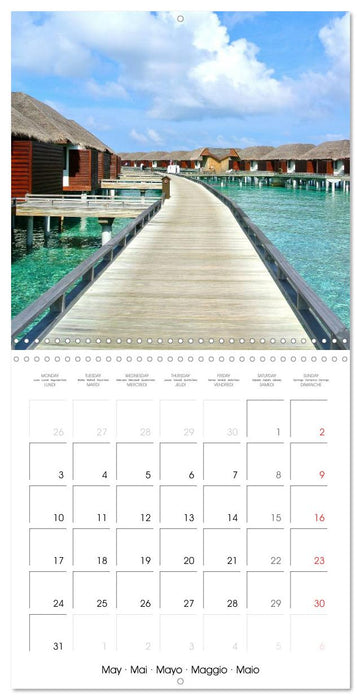 Maldives - Sun, water and beach (CALVENDO Monthly Calendar 2027)