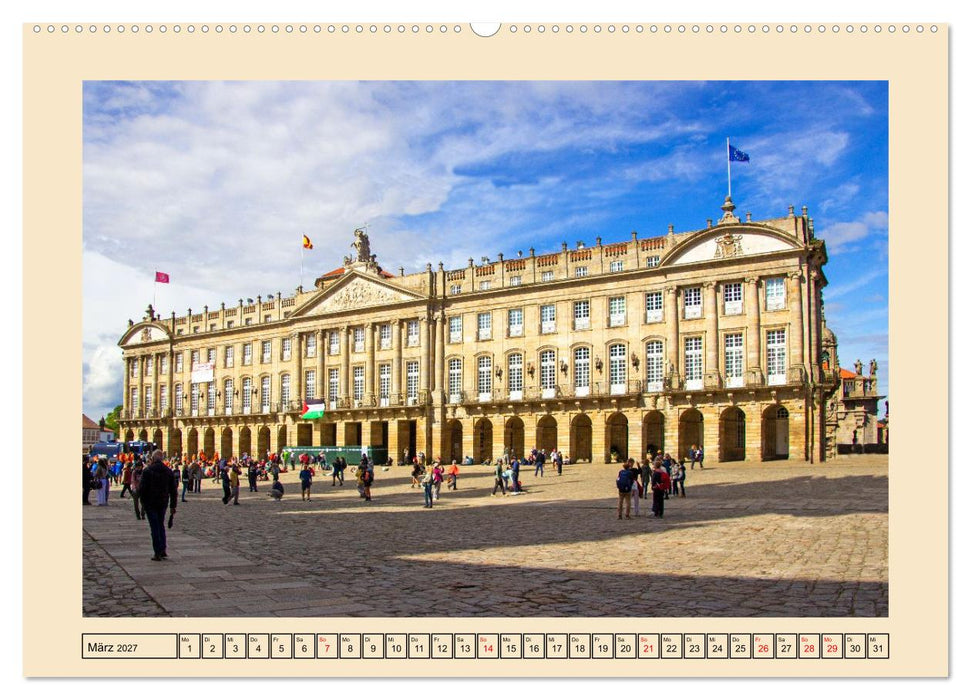 Ein Herz für Santiago de Compostela (CALVENDO Premium Wandkalender 2027)