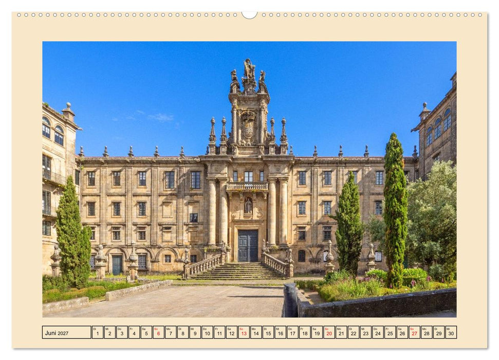 Ein Herz für Santiago de Compostela (CALVENDO Premium Wandkalender 2027)