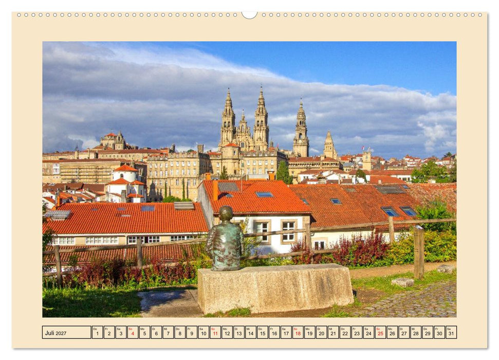 Ein Herz für Santiago de Compostela (CALVENDO Premium Wandkalender 2027)
