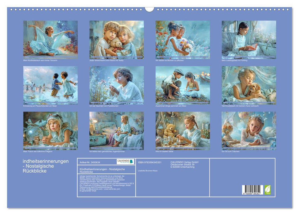 Kindheitserinnerungen - Nostalgische Rückblicke (CALVENDO Wandkalender 2027)