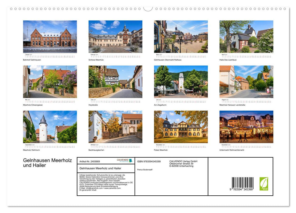 Gelnhausen Meerholz und Hailer (CALVENDO Premium Wandkalender 2027)