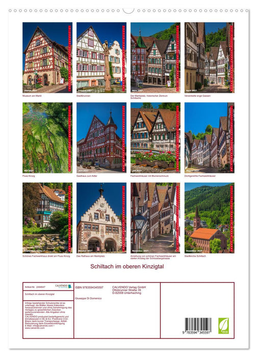Schiltach im oberen Kinzigtal (CALVENDO Premium Wandkalender 2027)