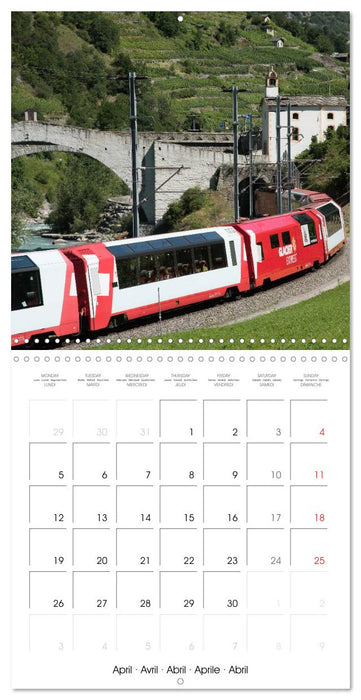 Swiss Trains (CALVENDO Monthly Calendar 2027)