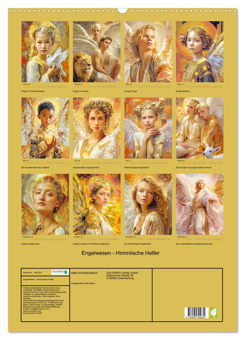 Engelwesen - Himmlische Helfer (CALVENDO Wandkalender 2027)