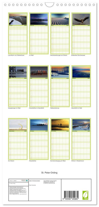 St. Peter-Ording (CALVENDO Familienplaner 2027)