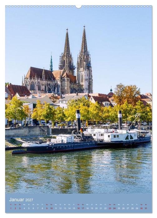 Zeitloses Regensburg. Impressionen zwischen Fluss und Altstadt (CALVENDO Premium Wandkalender 2027)