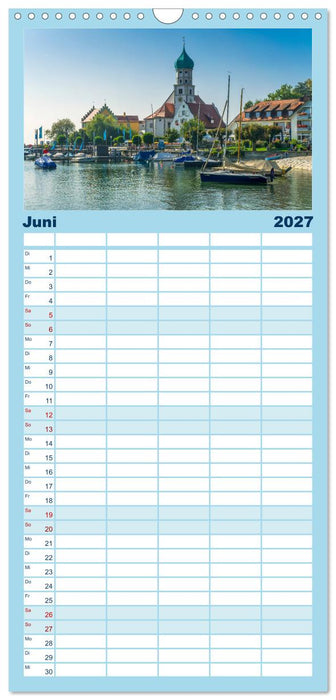 Ansichten vom Bodensee (CALVENDO Familienplaner 2027)
