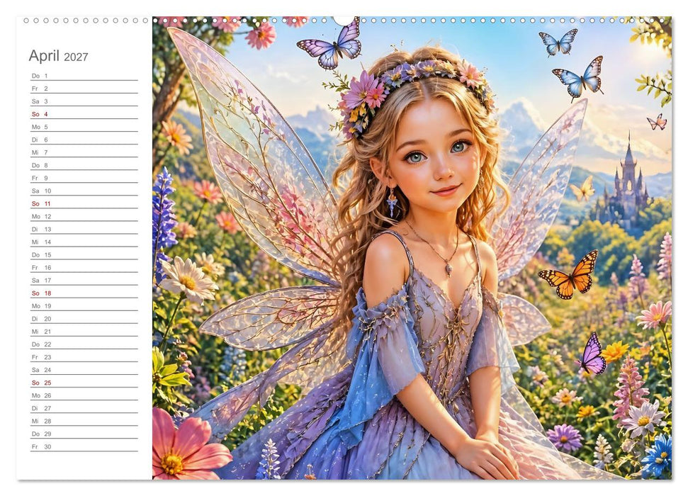 Magische Weggefährten - Zwölf Feen und ihre tierischen Begleiter (CALVENDO Premium Wandkalender 2027)