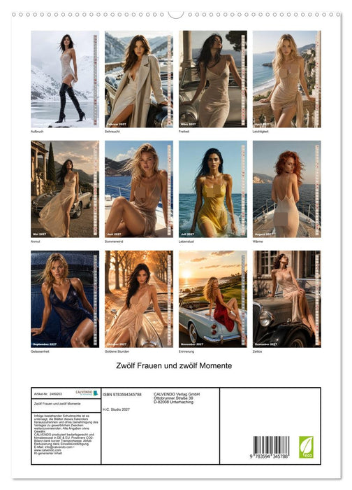 Zwölf Frauen und zwölf Momente (CALVENDO Premium Wandkalender 2027)