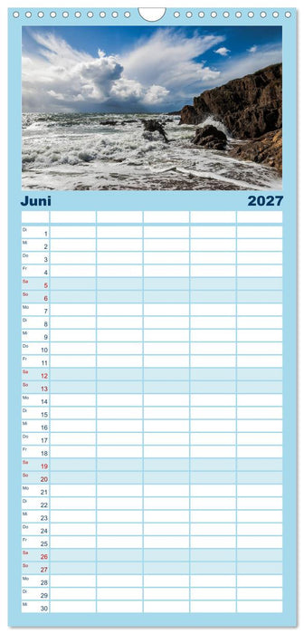 Faszination Meer und Wolken (CALVENDO Familienplaner 2027)