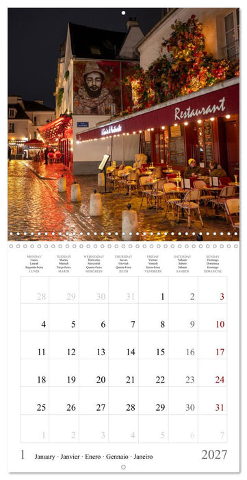 Paris Dreams Iconic Views and Hidden Corners (CALVENDO Monthly Calendar 2027)