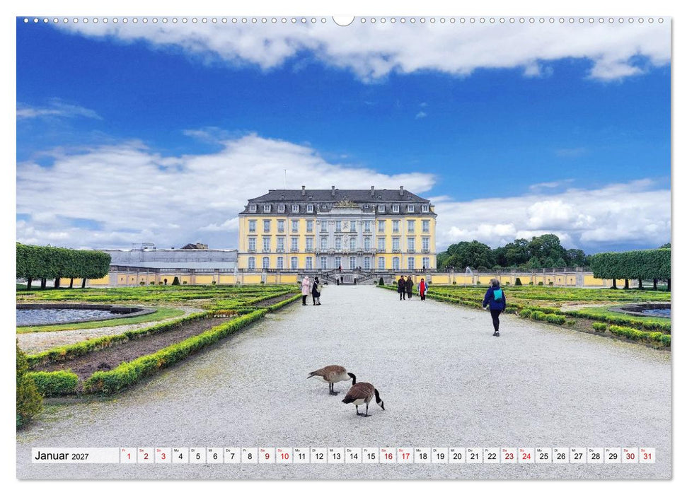 Augustusburg und Falkenlust - Zwei Schlösser im rheinischen Brühl (CALVENDO Premium Wandkalender 2027)