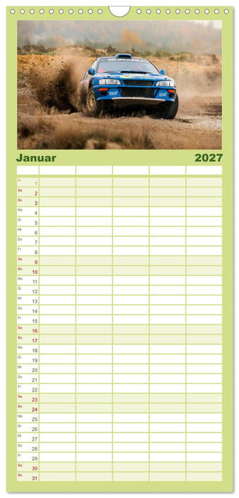 Rallye Faszination 2027 (CALVENDO Familienplaner 2027)