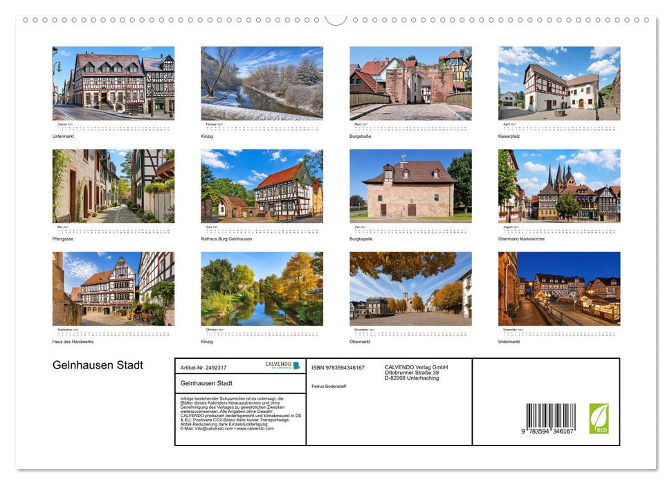 Gelnhausen Stadt (CALVENDO Premium Wandkalender 2027)