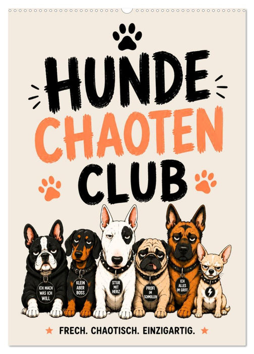Hundechaoten Club (CALVENDO Wandkalender 2027)