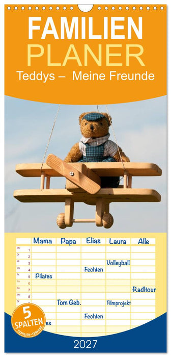 Teddys Meine Freunde (CALVENDO Familienplaner 2027)