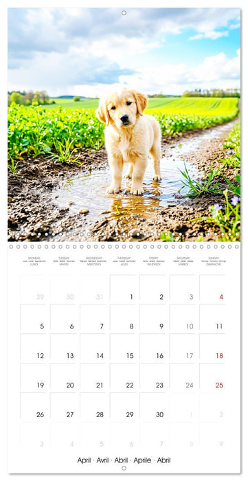 12 Months of Golden Love (CALVENDO Monthly Calendar 2027)
