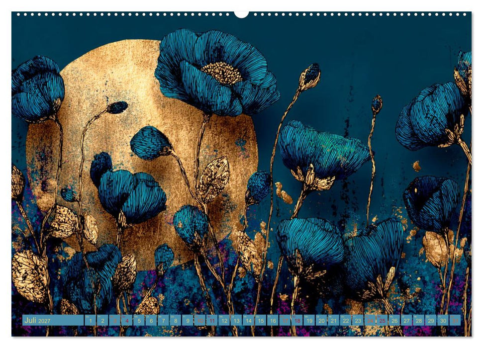 Türkis trifft Gold (CALVENDO Premium Wandkalender 2027)