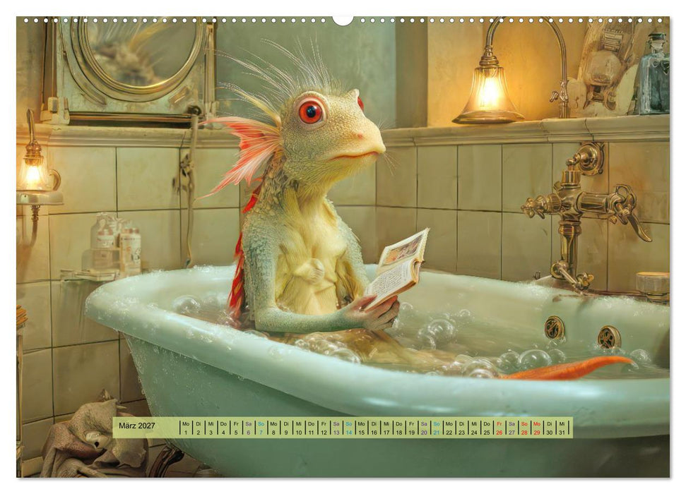 Badewannen Freaks - Humorwerke (CALVENDO Wandkalender 2027)