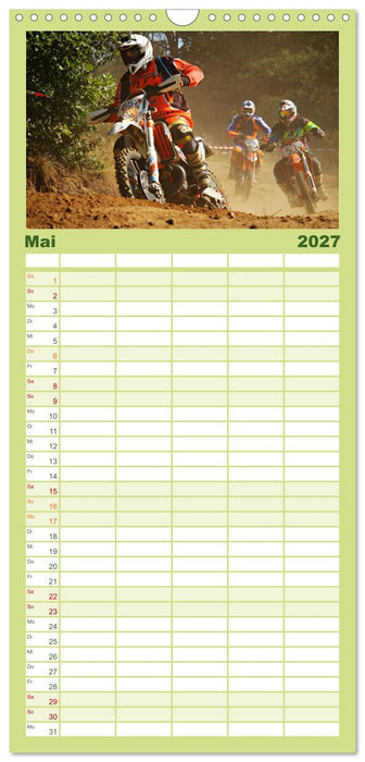 Motocross - tollkühne Kerle (CALVENDO Familienplaner 2027)