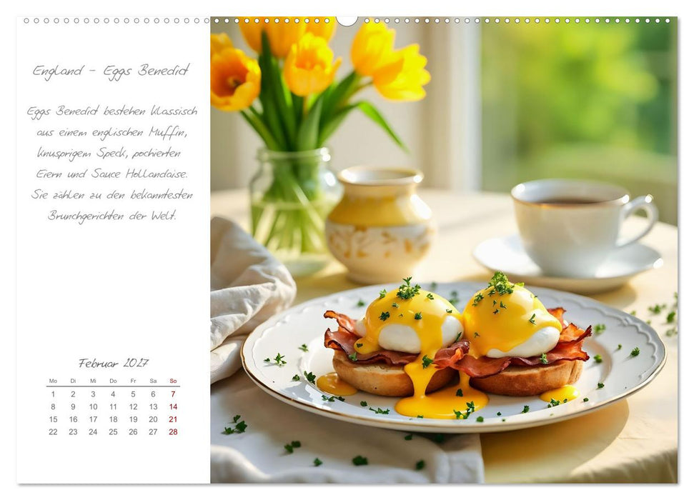Eierspeisen rund um die Welt - Traditionelle Eierspeisen und ihre Geschichten (CALVENDO Premium Wandkalender 2027)