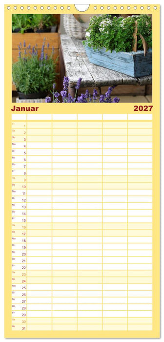 Garten-Idylle 2027 (CALVENDO Familienplaner 2027)