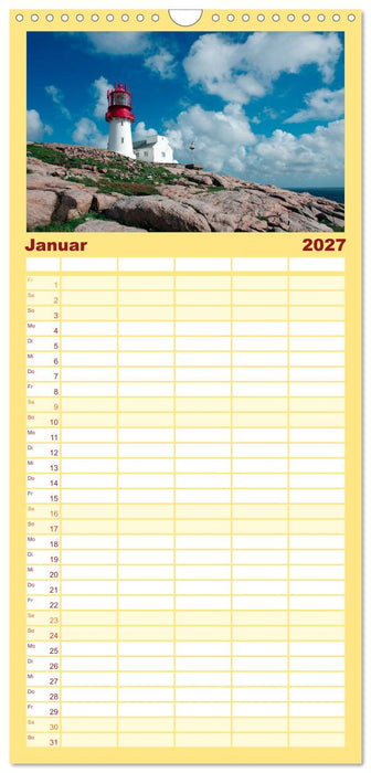 Leuchttürme PUR (CALVENDO Familienplaner 2027)