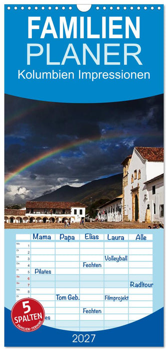 Kolumbien Impressionen (CALVENDO Familienplaner 2027)