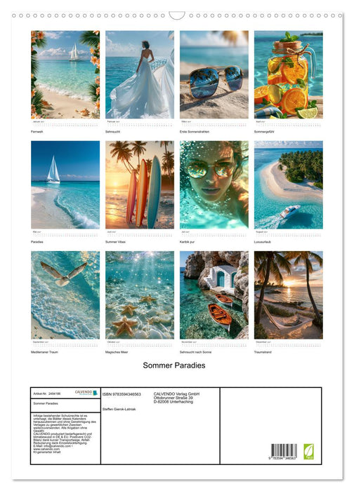 Sommer Paradies (CALVENDO Wandkalender 2027)