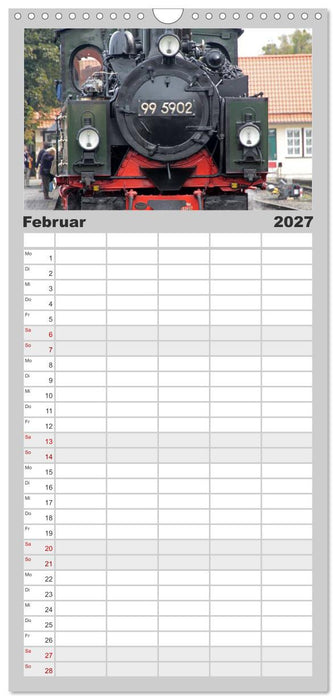 Die Brockenbahn (CALVENDO Familienplaner 2027)