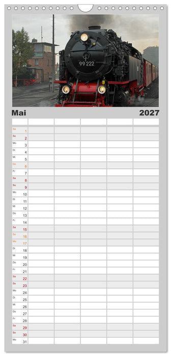 Die Brockenbahn (CALVENDO Familienplaner 2027)