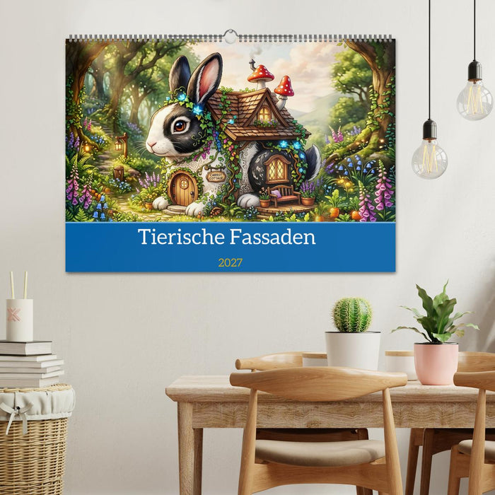 Tierische Fassaden (CALVENDO Wandkalender 2027)