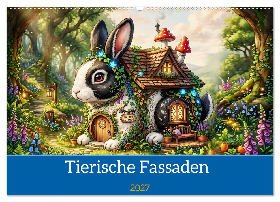 Tierische Fassaden (CALVENDO Wandkalender 2027)