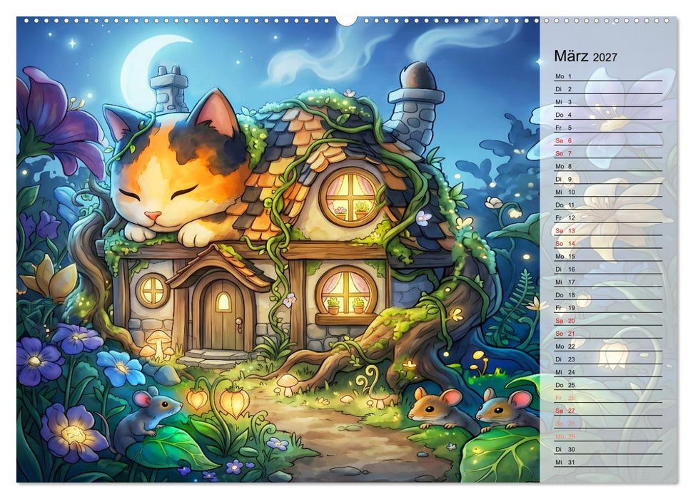 Tierische Fassaden (CALVENDO Wandkalender 2027)