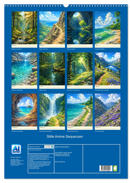 Stille Anime Sequenzen (CALVENDO Wandkalender 2027)