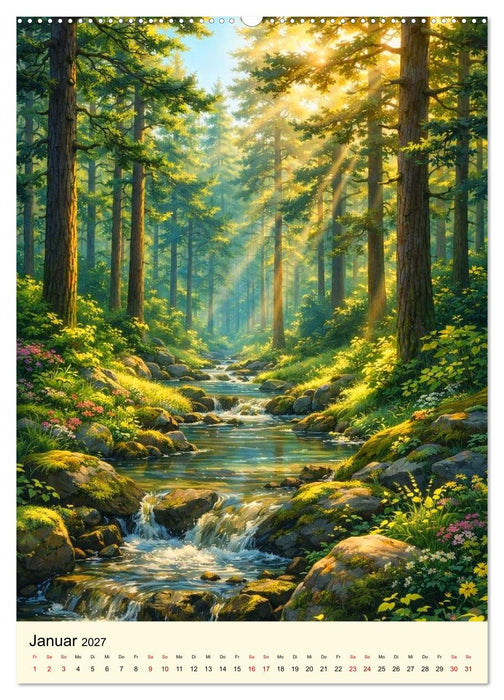 Stille Anime Sequenzen (CALVENDO Wandkalender 2027)