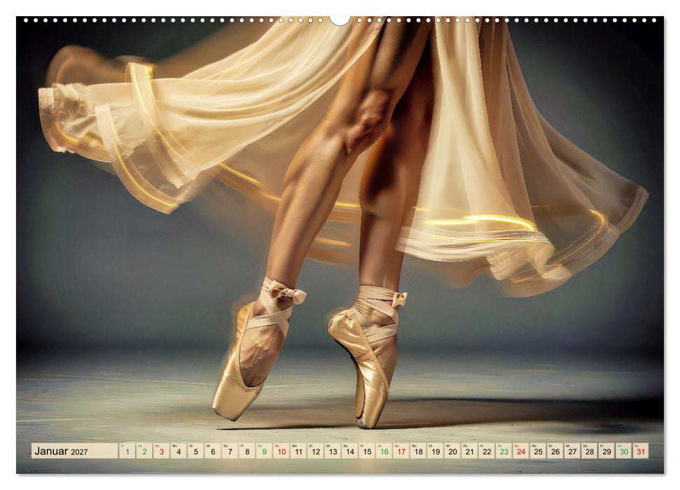 Ballerinas in - Langzeitbelichtung (CALVENDO Premium Wandkalender 2027)