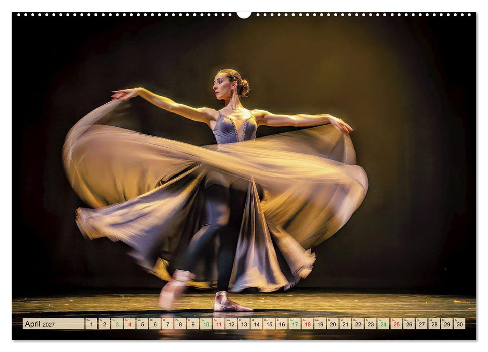 Ballerinas in - Langzeitbelichtung (CALVENDO Premium Wandkalender 2027)