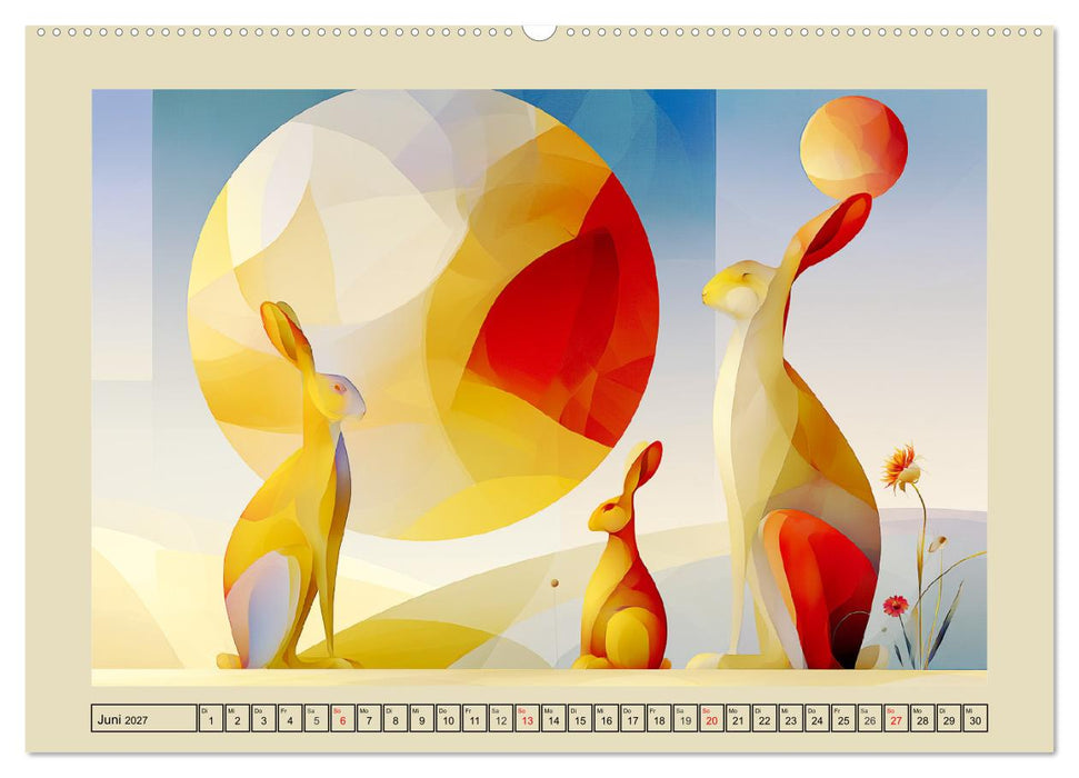 Moderne Tierkunst. Bauernhoftiere zwischen Form und Fantasie (CALVENDO Premium Wandkalender 2027)