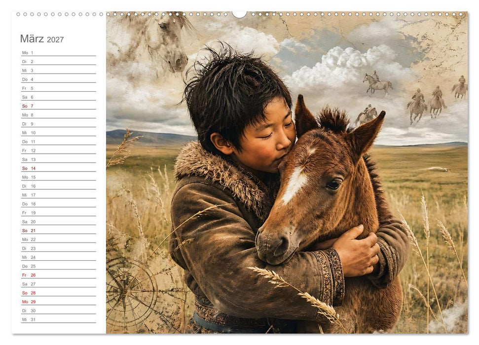 Wo Vertrauen Flügel bekommt - Kinder und Jungtiere der Welt (CALVENDO Wandkalender 2027)