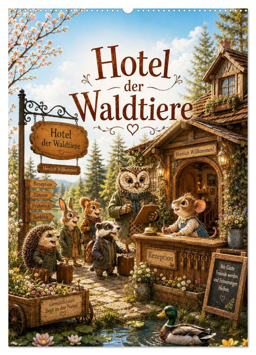 Hotel der Waldtiere (CALVENDO Wandkalender 2027)