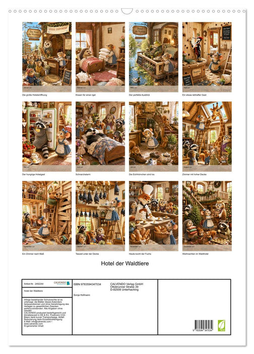 Hotel der Waldtiere (CALVENDO Wandkalender 2027)